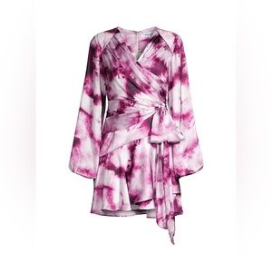 Elliatt Holiday Edit Collection Danica Tie-Dyed Wrap Dress